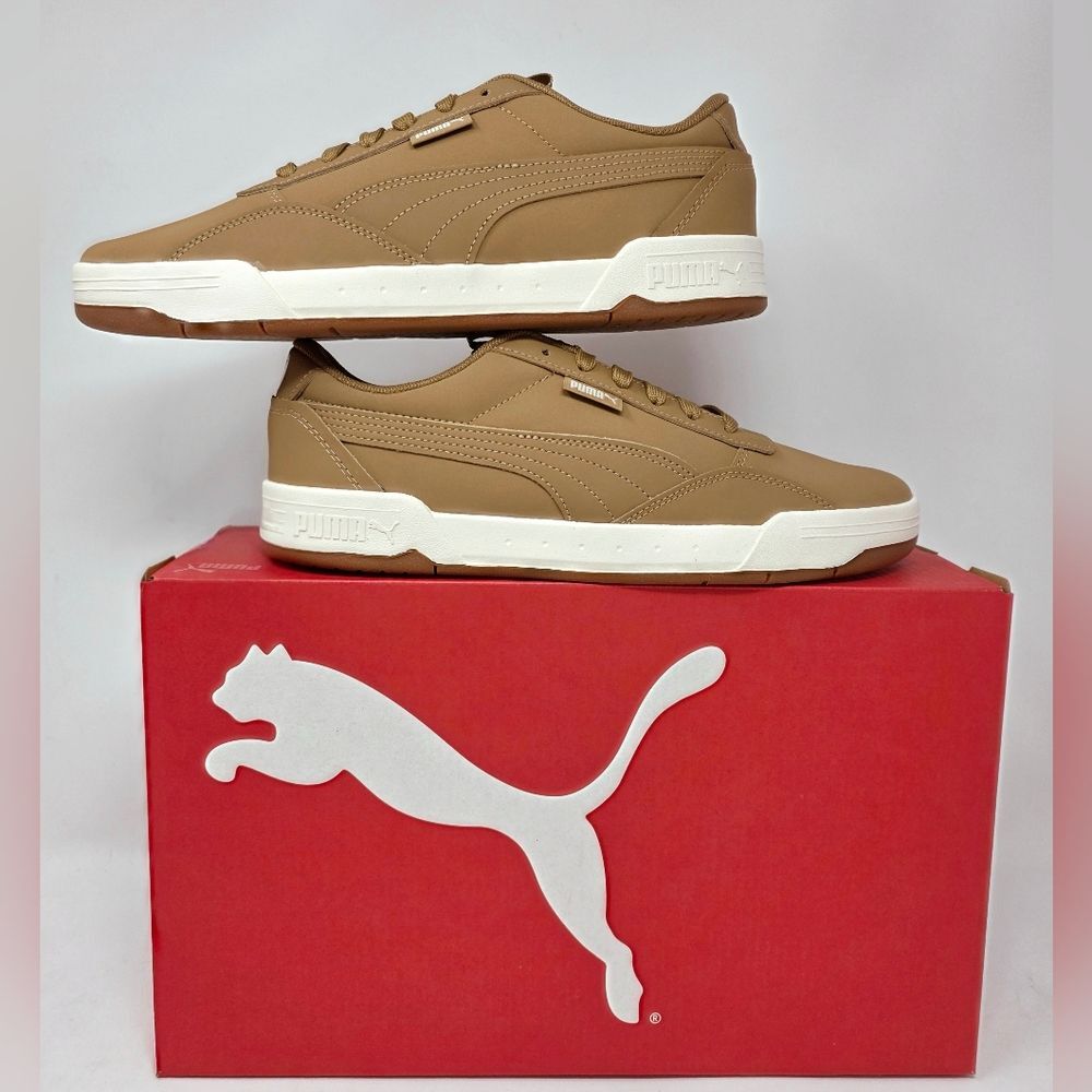 PUMA Men's Skate Court Buck Sneaker Low Top Softfoam Brown Lace Up Size 8.5 NIB - Picture 4 of 14